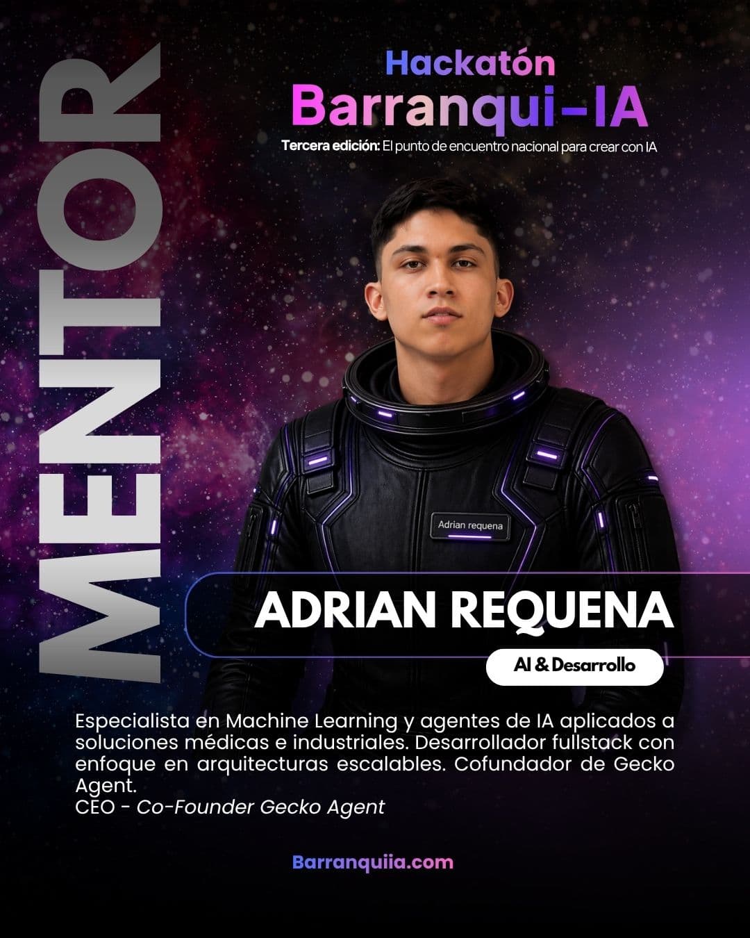 Tarjeta de mentor de Adrian Requena