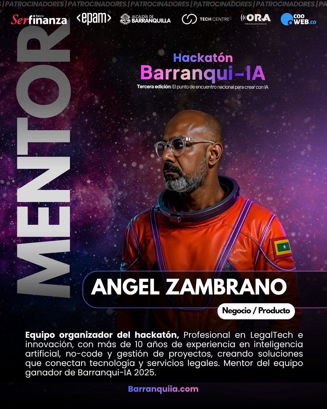Tarjeta de mentor de Angel Zambrano