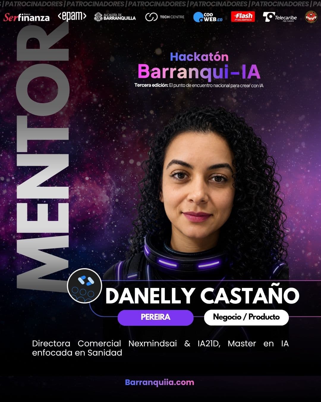 Tarjeta de mentor de Danelly Castaño Zapata