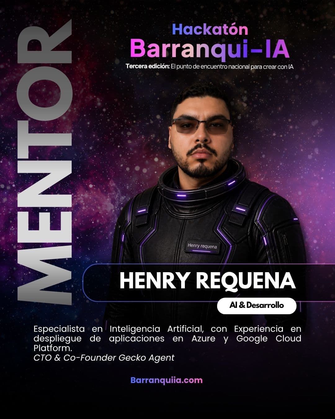 Tarjeta de mentor de Henry Requena